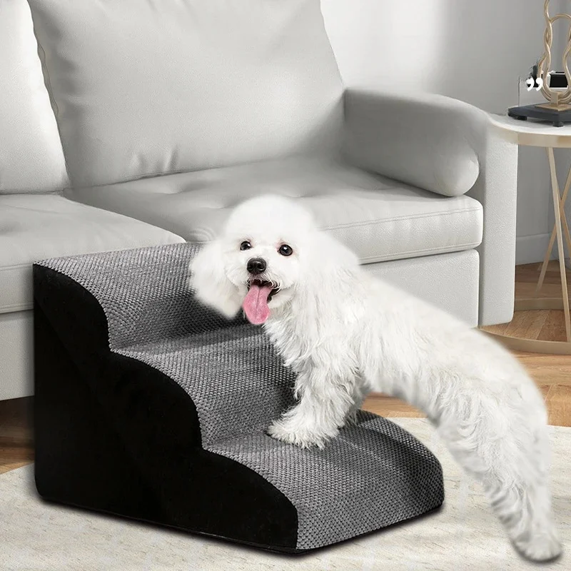 Huisdier 2/3 Stap Hond Trap Kat Huisdier Oprit Ladder Wasbaar Antislip Verwijderbaar Traagschuim Huisdier Producten Oprit voor Hond Huisdier Trappen voor Honden - afbeelding 2