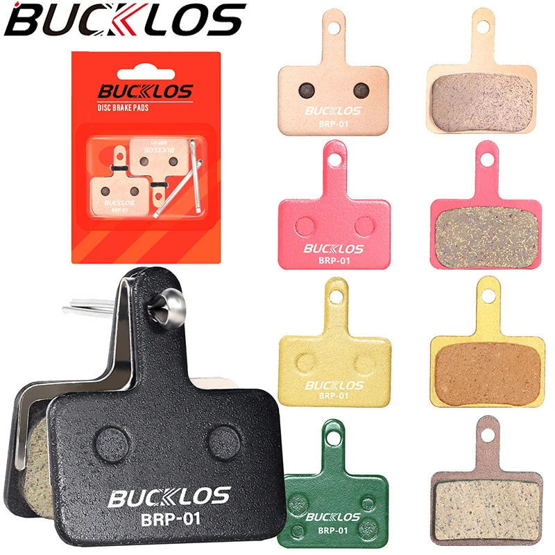 Колодки дискового тормоза BUCKLOS из смолы для Shimano B01S B03S B05S Колодки дискового тормоза для горного велосипеда Керамические тормозные колодки MTB 1/2 шт. Полуметаллические