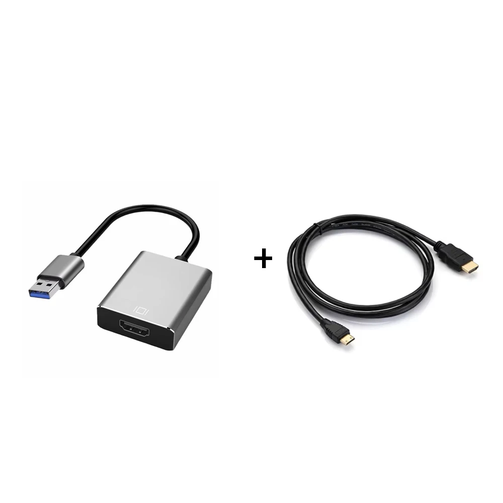 USB to HDMI Converter Type C Adapter VGA Computer External Monitor HD Line TV Projector