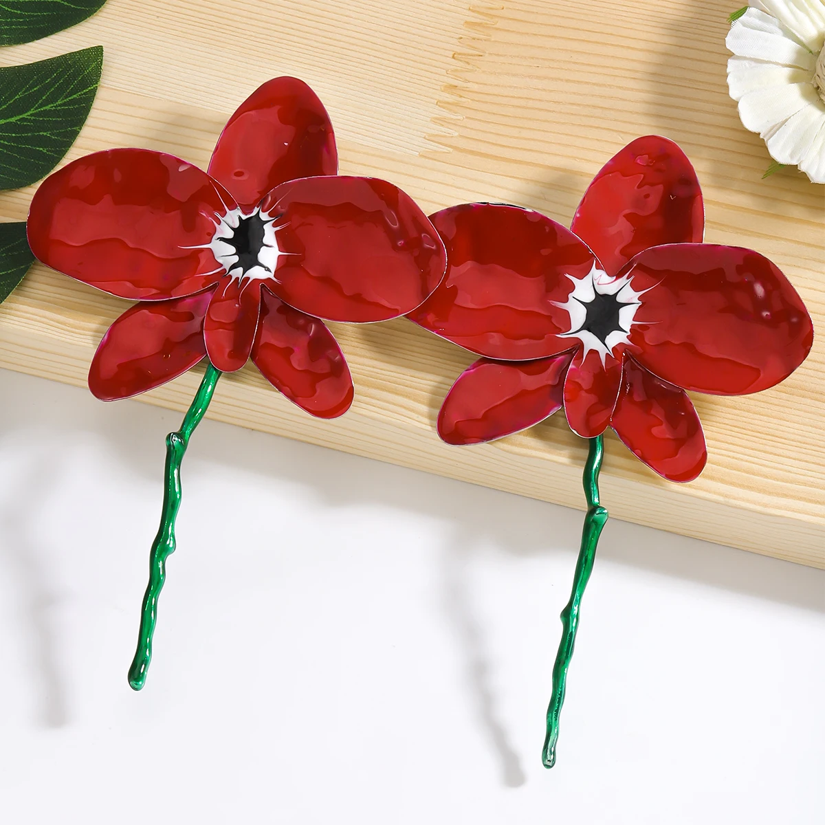 2024 New ZAA Bohemian Flower Earrings,Vintage Flower Tassel Earrings for Women,Camping Outing Wear