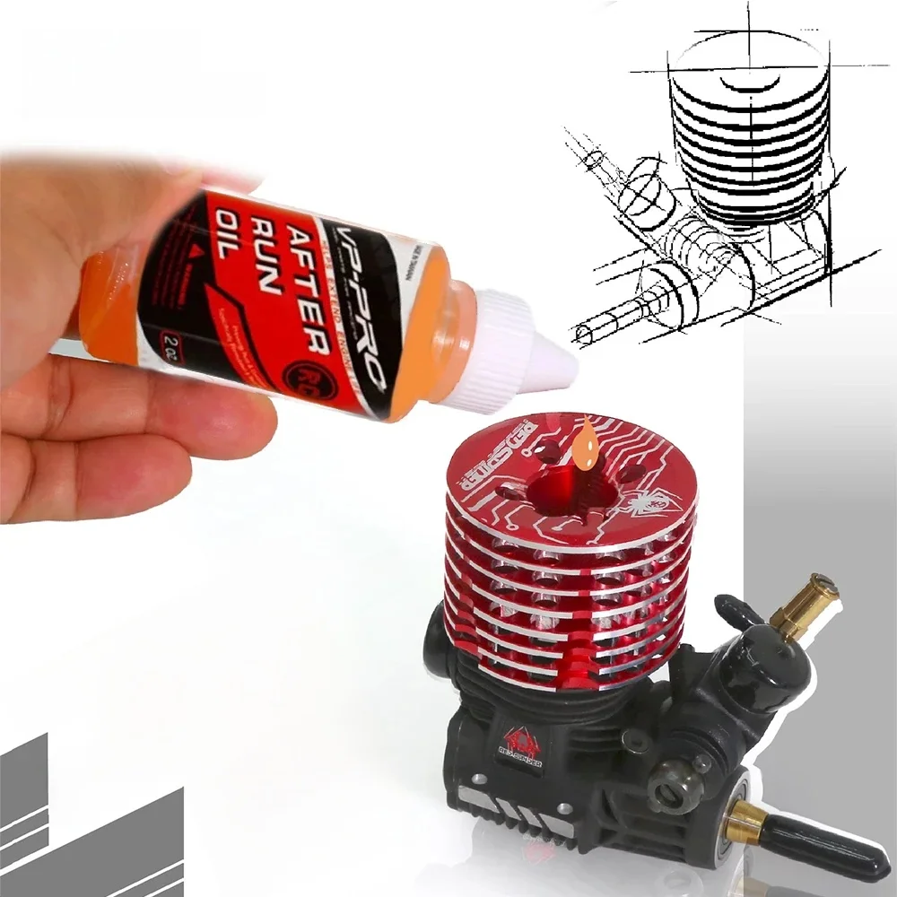 Moteur AFTER RUN OIL RC voiture avions pièces Standard accessoires pour moteurs 1/8 1/10