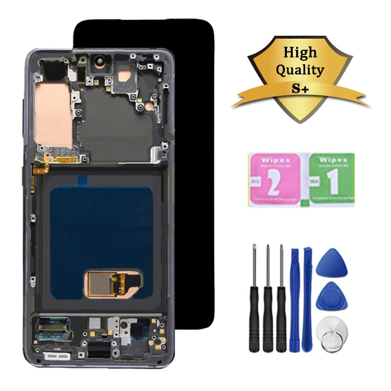 TFT Quality S21 Display Screen For Samsung S21 5G LCD G991B G991B/DS G991U Display Touch Screen Digitizer with Frame