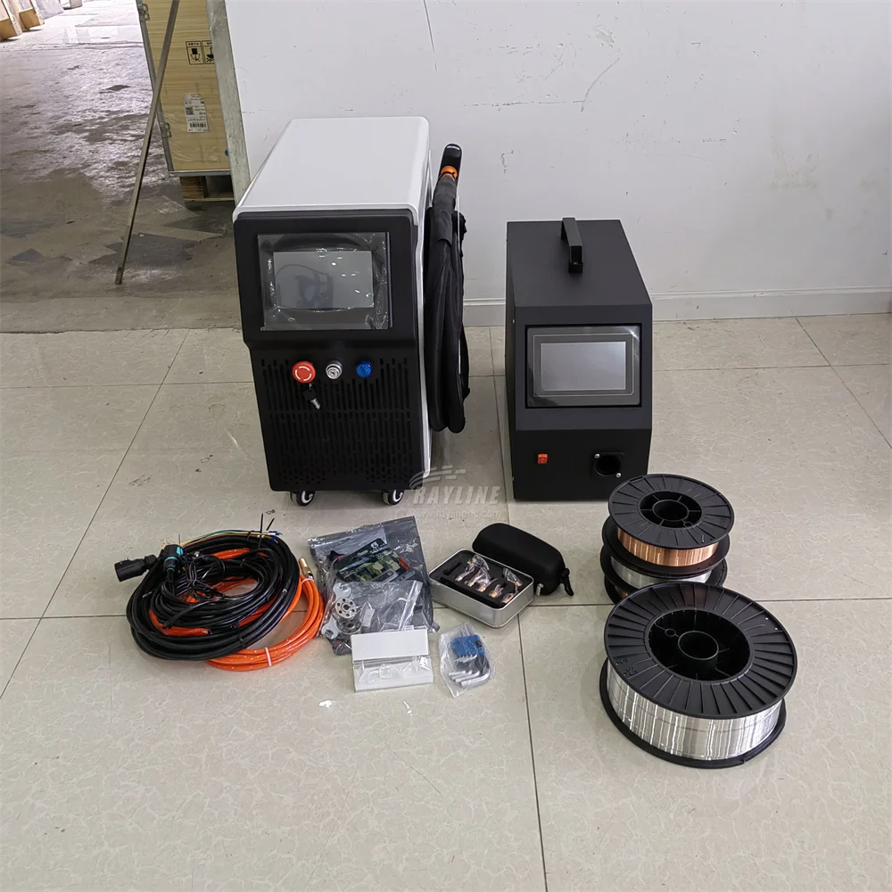 يده 3 في 1 1500 واط آلة لحام ألياف الليزر شهادة CE نظام تبريد الهواء Raycus Max BTW قطع تنظيف لحام المعادن #5