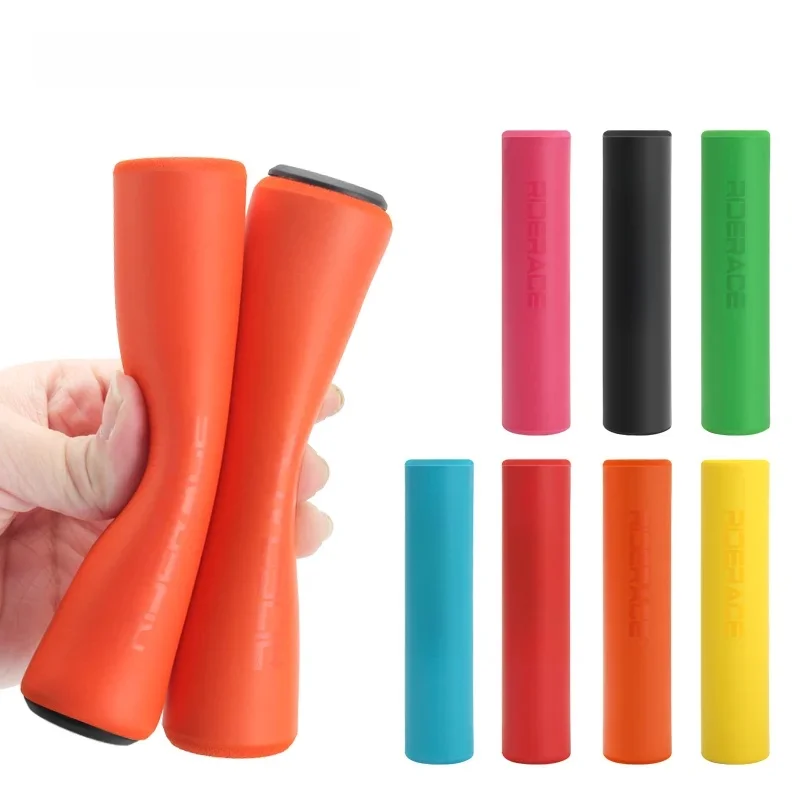 AliExpress riderace Bicycle Grips Silicone Sponge Soft For MTB Mountain Bike Handlebar Cover Anti-skid Shock-absorbing Scooter Road Cycling Grip
