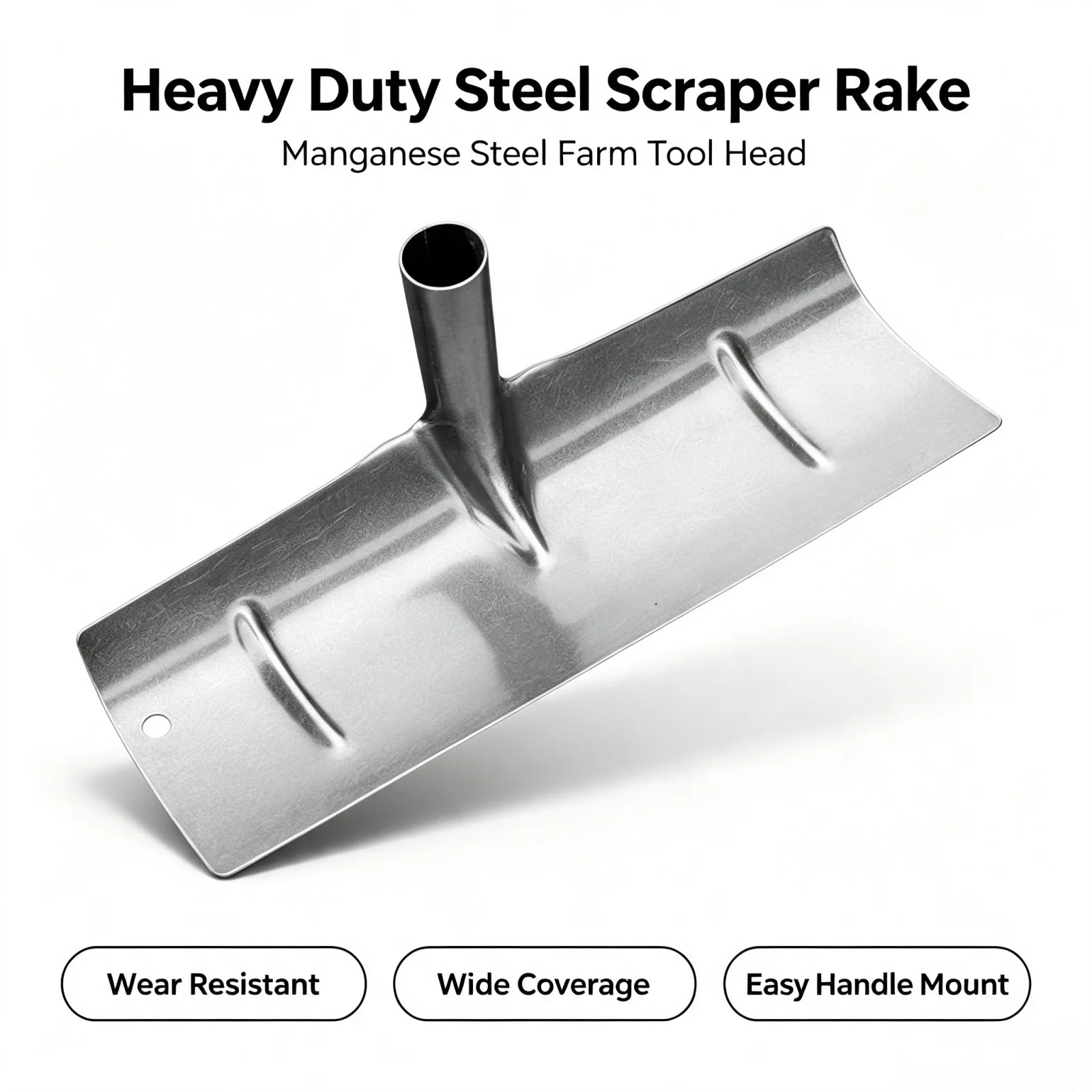 Multi-Purpose Farm Scraper Rake Livestock Manure Shovel Barn Cleaning Tool Grain Leveling Drag Scraper For Corn Wheat