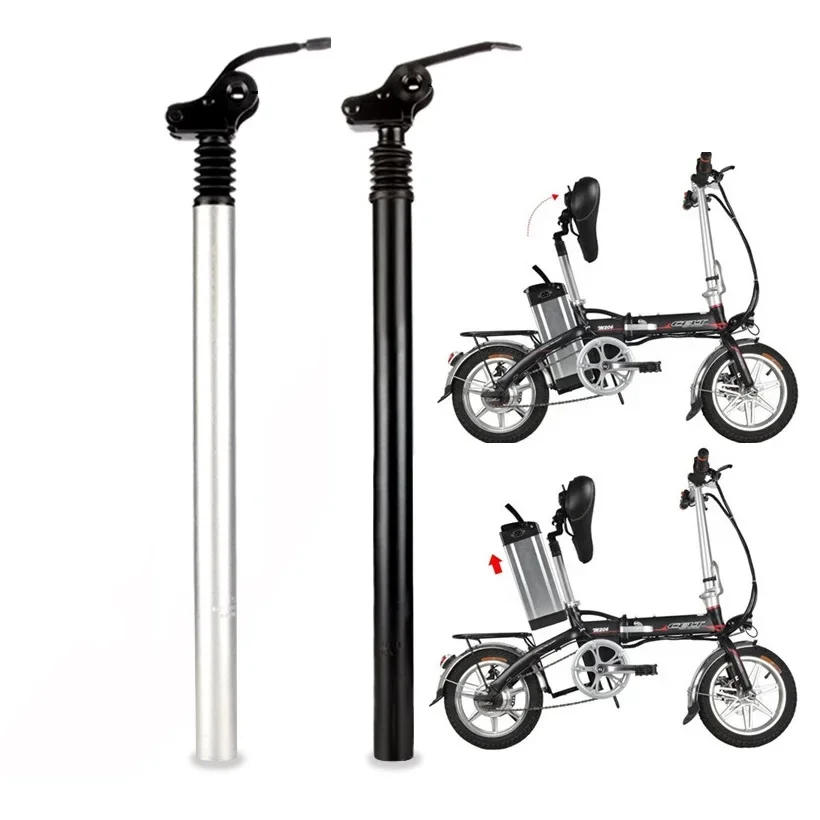 AliExpress NONE E-Bike Folding Bike Electric Bicycle Shock Absorber Seatpost 31.8mm 33.9mm 34mm *500mm Bike Flipped Shock Absorber Seat Post