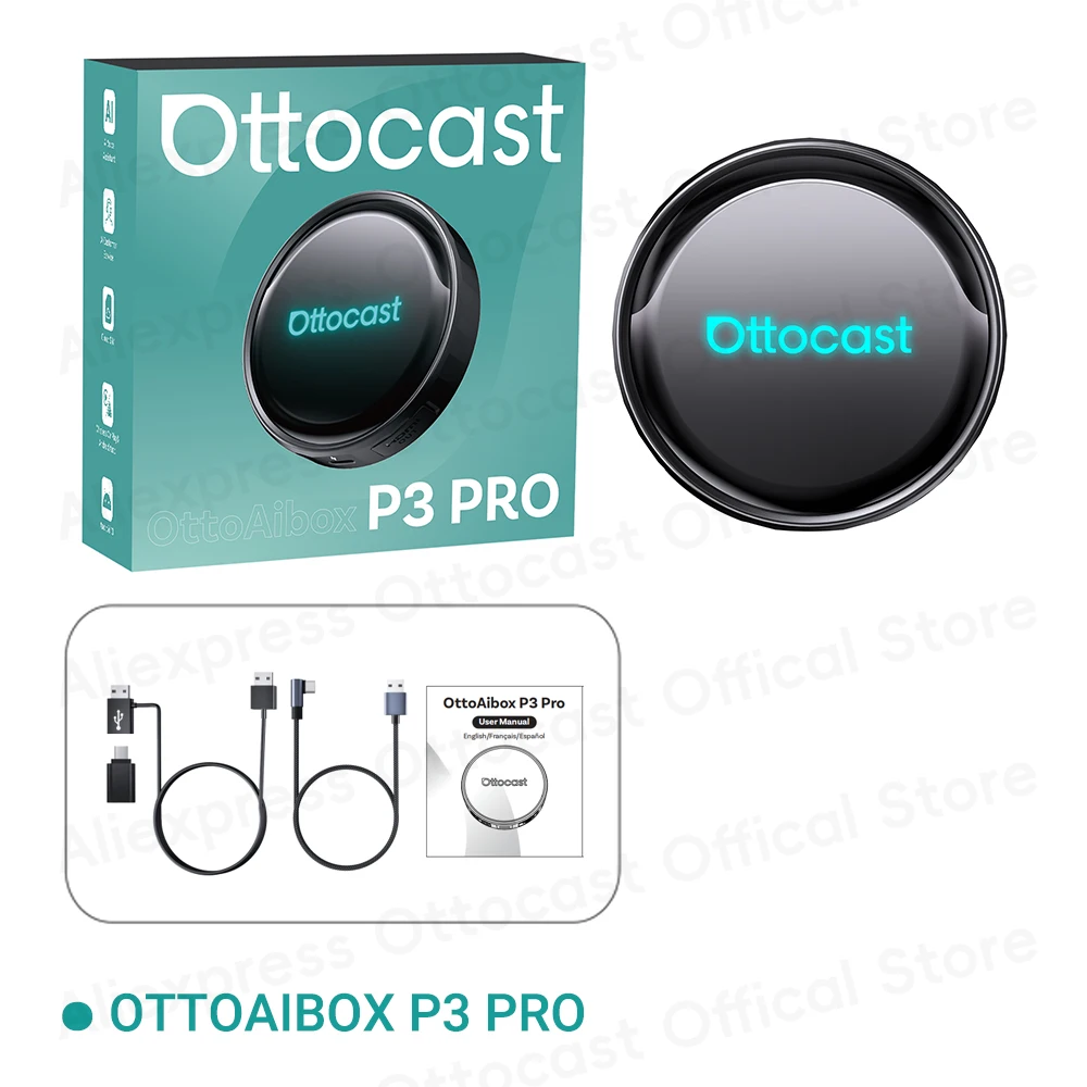 OTTOCAST P3 PRO Android 13 Car AI Box with HDMI