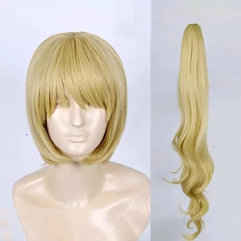 Touhou Projekt Cosplay Perücke Flandre Scarlet Blonde Hitzebeständige Faser Anime Haar Kostüm Zubehör