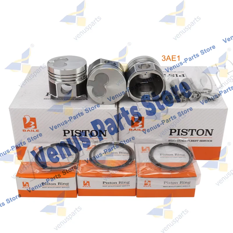3AE1 Overhaul Rebuild Kit For ISUZU Piston Rings Full Gasket Set Engine Parts 80mm