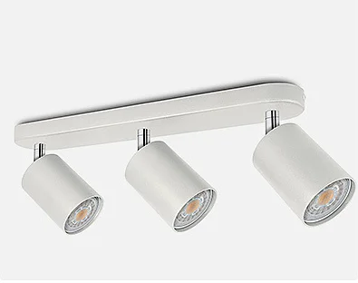 LED-Decken leuchte gu10 austauschbare Glühbirne Richtungs-Drei-Kopf-Deckens trahler für Wohnzimmer Oberflächen montage Scheinwerfer
