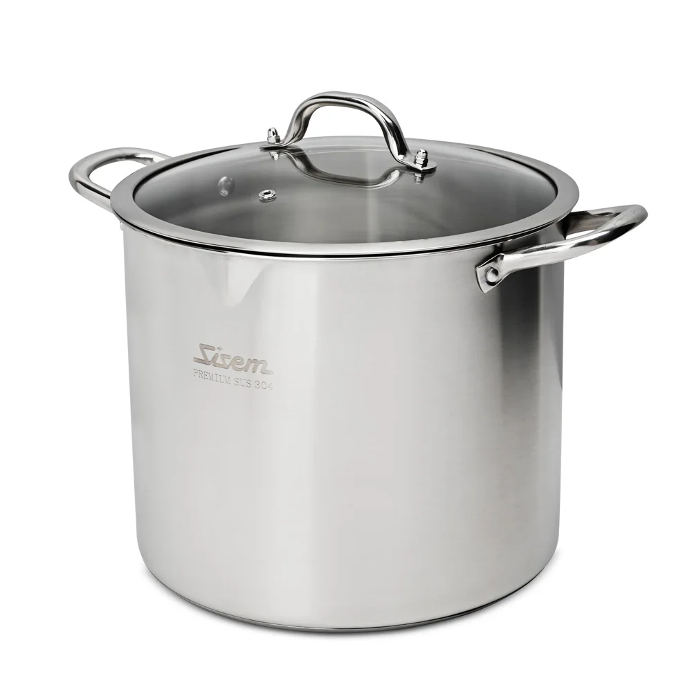 Sosseam high-grade 304 stainless steel induction large capacity deep bear pot 24cm 