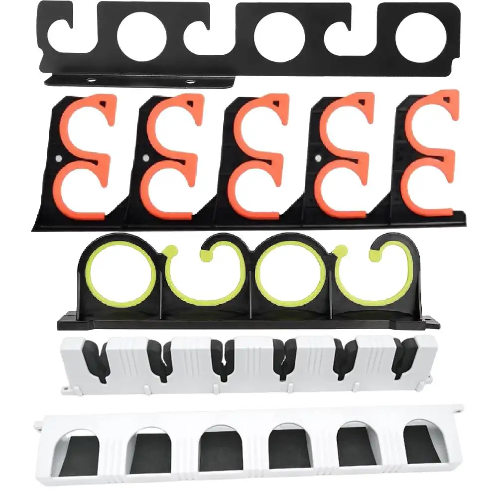 Présentoir de canne à pêche pour Garage, support mural de canne à pêche avec coussin de protection souple, organisateur de rangement de canne à pêche