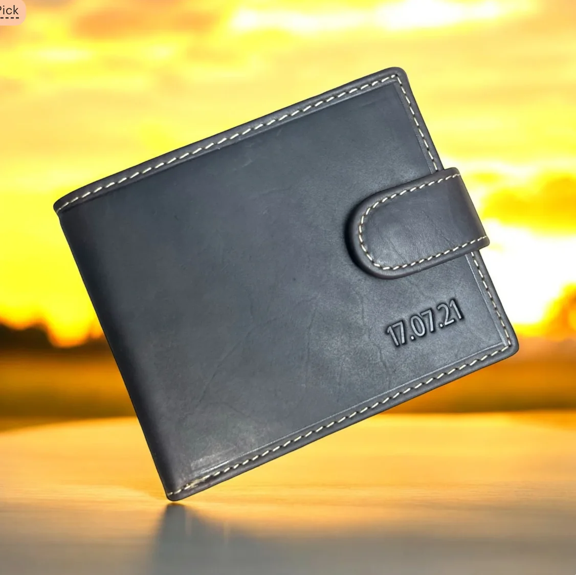 محفظة جلدية مخصصة: آمنة من IT ES RFID، هدية عيد الميلاد في علبة #3