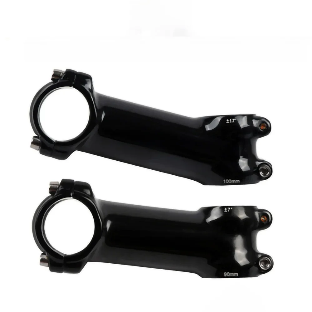 AliExpress NONE UNO Aluminum Alloy Bicycle Ultralight Stem 28.6x31.8mm 60-130mm +-7/17Degree GlossyBlack Handlebar Stem Cycling Bike Accessories