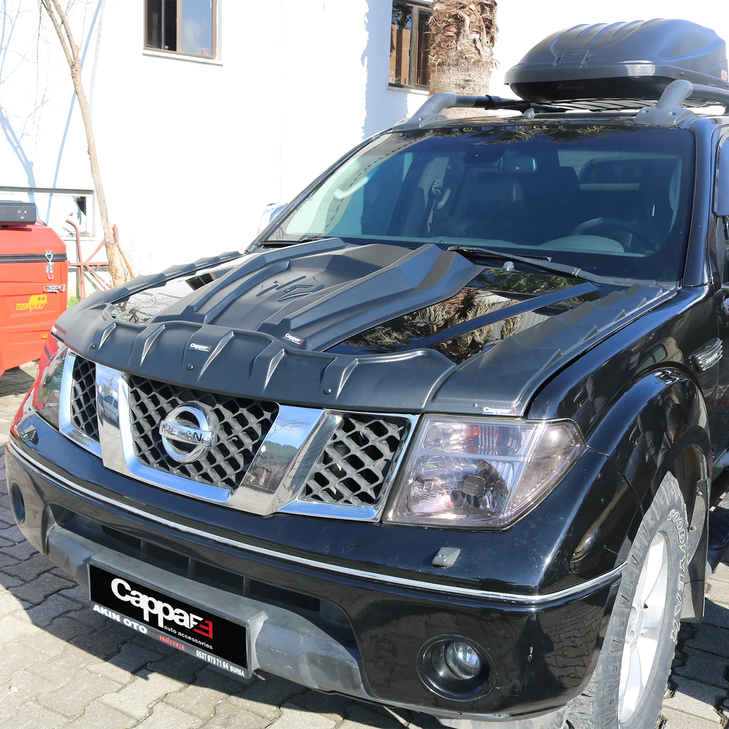 For NISSAN NAVARA 2006 To 2015 Dragon Pack Hood Proterctor 3 Pieces Protection --Car Accessories Styling Modified Spoiler