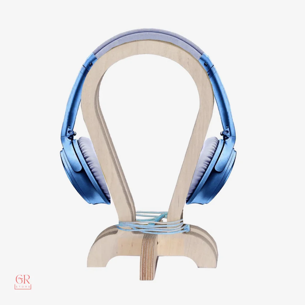 Mimi Wooden Headphone Stand is Aesthetically Pleasing and Minimal and Environmentally Friendly