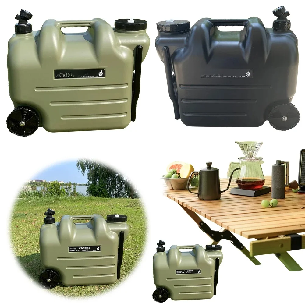 Boîte de stockage d'eau potable portable pour voiture, camping, barbecue en plein air, aucune fuite, 28L