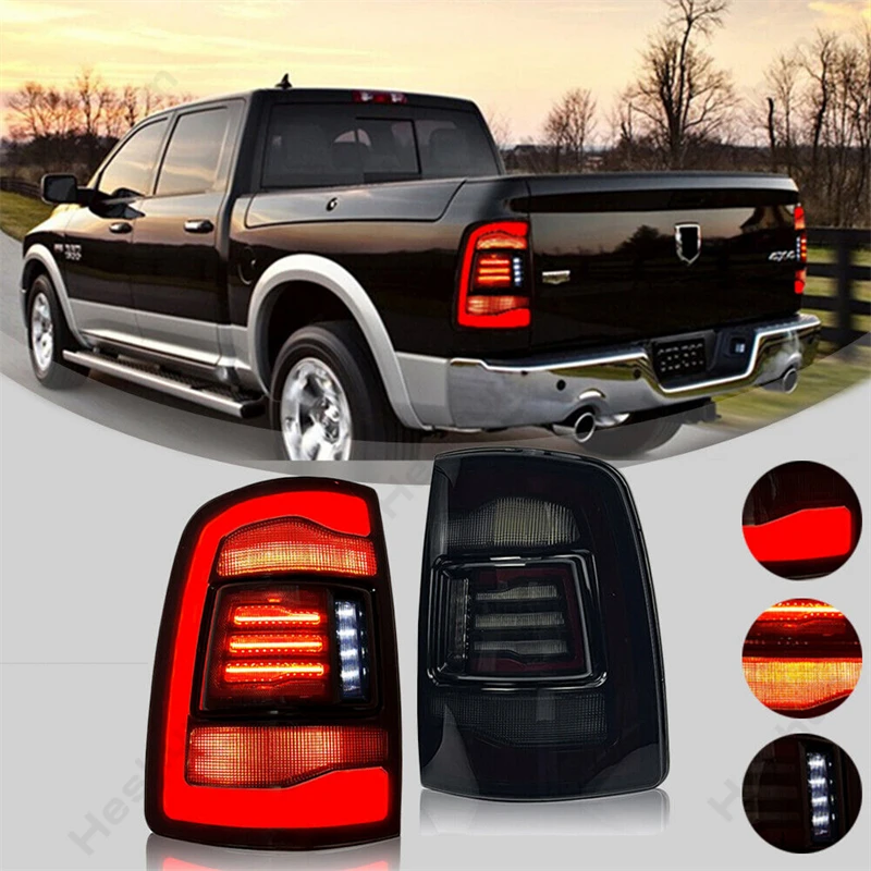 2 Pieces For Dodge RAM 1500 2500 3500 V6 V8 2009 - 2018 LED Tail Lights Assembly Taillamp Taillight Rear Brake Lamps