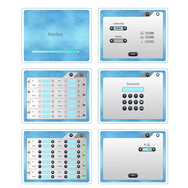 Niet-invasieve Cyro Emslim 4 Cooling Pads Cellulitis Verwijdering Vet Gewichtsverlies Vet Bevriezing Plaat Met Emslim Spa Home schoonheid Machine