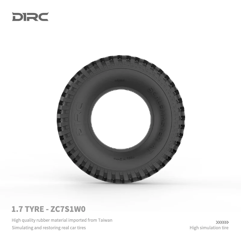 D1RC 1/10 Simulation 90MM Diameter 1.7Inch Tires For SCX10 D90 D110