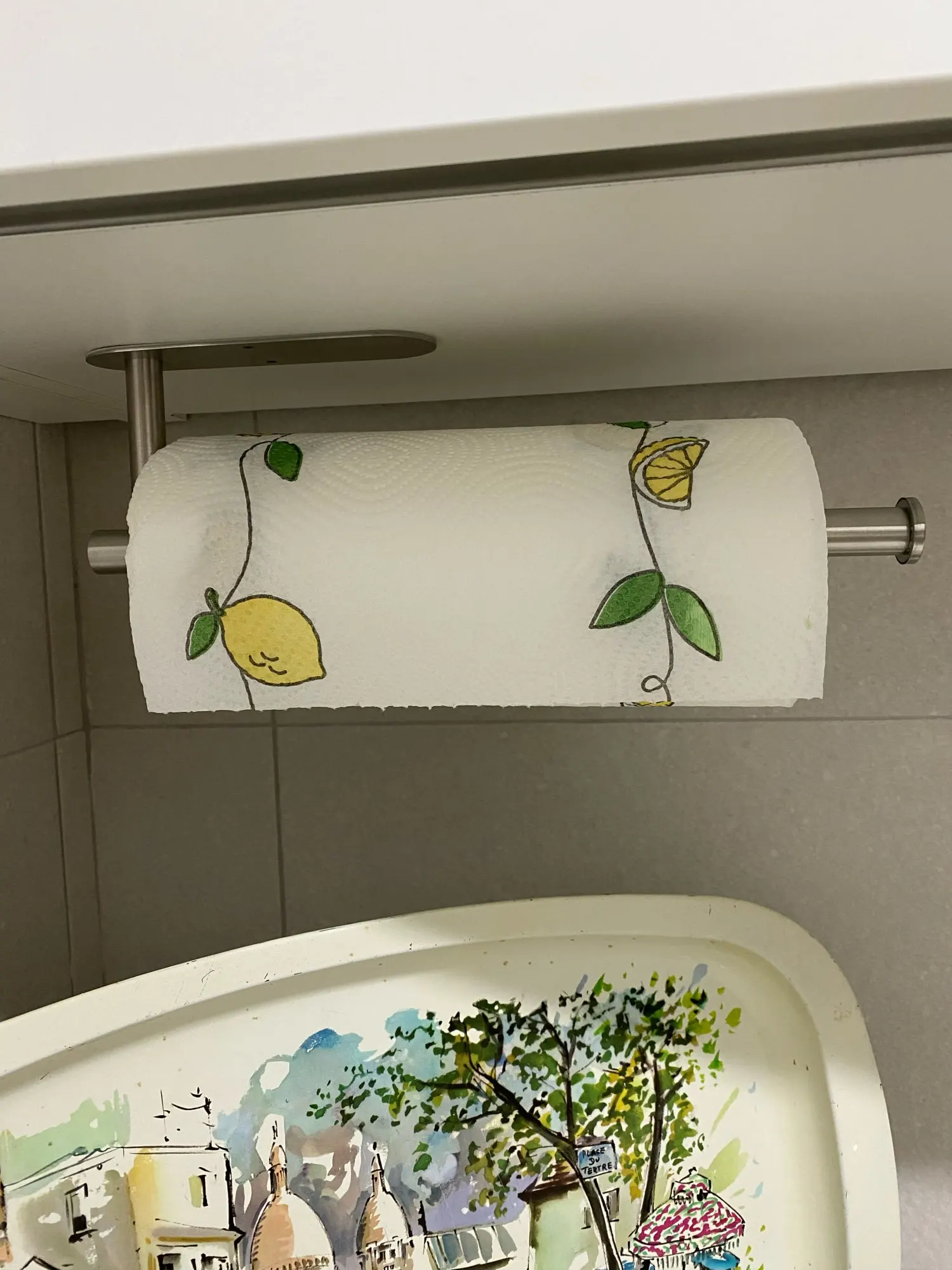 Kitchen Paper Towel Holder Adhesive Tissue Hanger Toilet Roll Paper Dispenser Cabinet Storage Napkin Rack Bathroom Accessories photo review