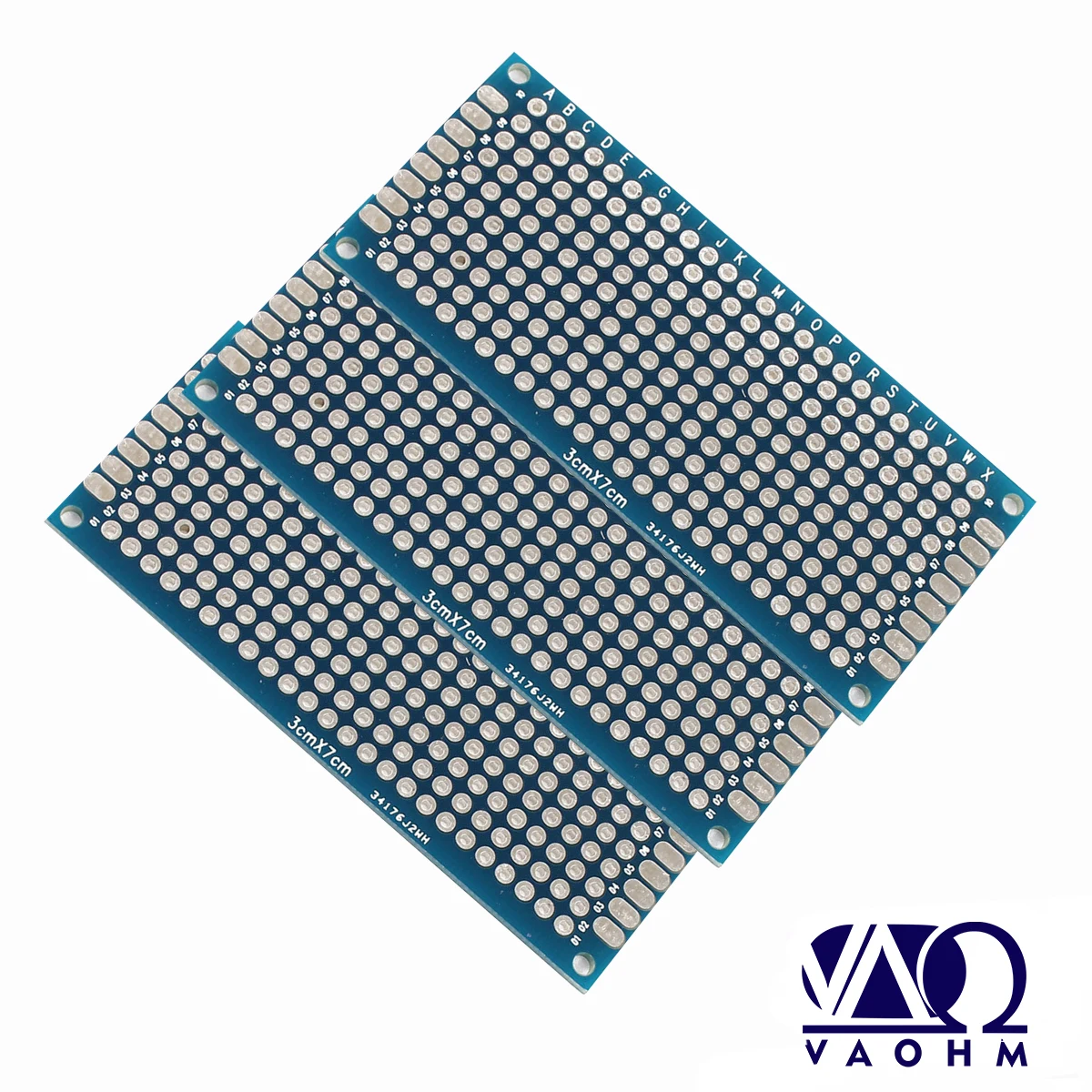 5 pièces 3*7cm Prototype PCB Double face FR4