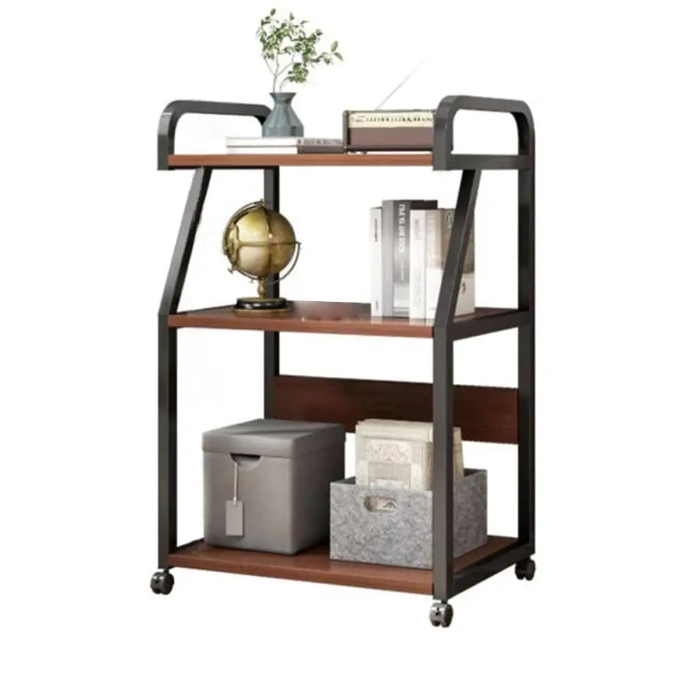 Dreistufiger, mobiler Druckerwagen mit Ablage für Homeoffice, 55 x 40 x 99 cm