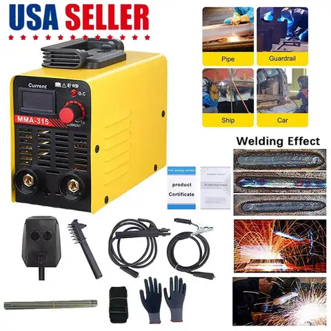 110V 300A Mini IGBT ARC Welding Machine, Portable DC Inverter MMA Stick Welder with Hot Start & Anti-Stick, Electric ARC Welder for Home DIY, Maintenance, Metal Fabrication & Repair