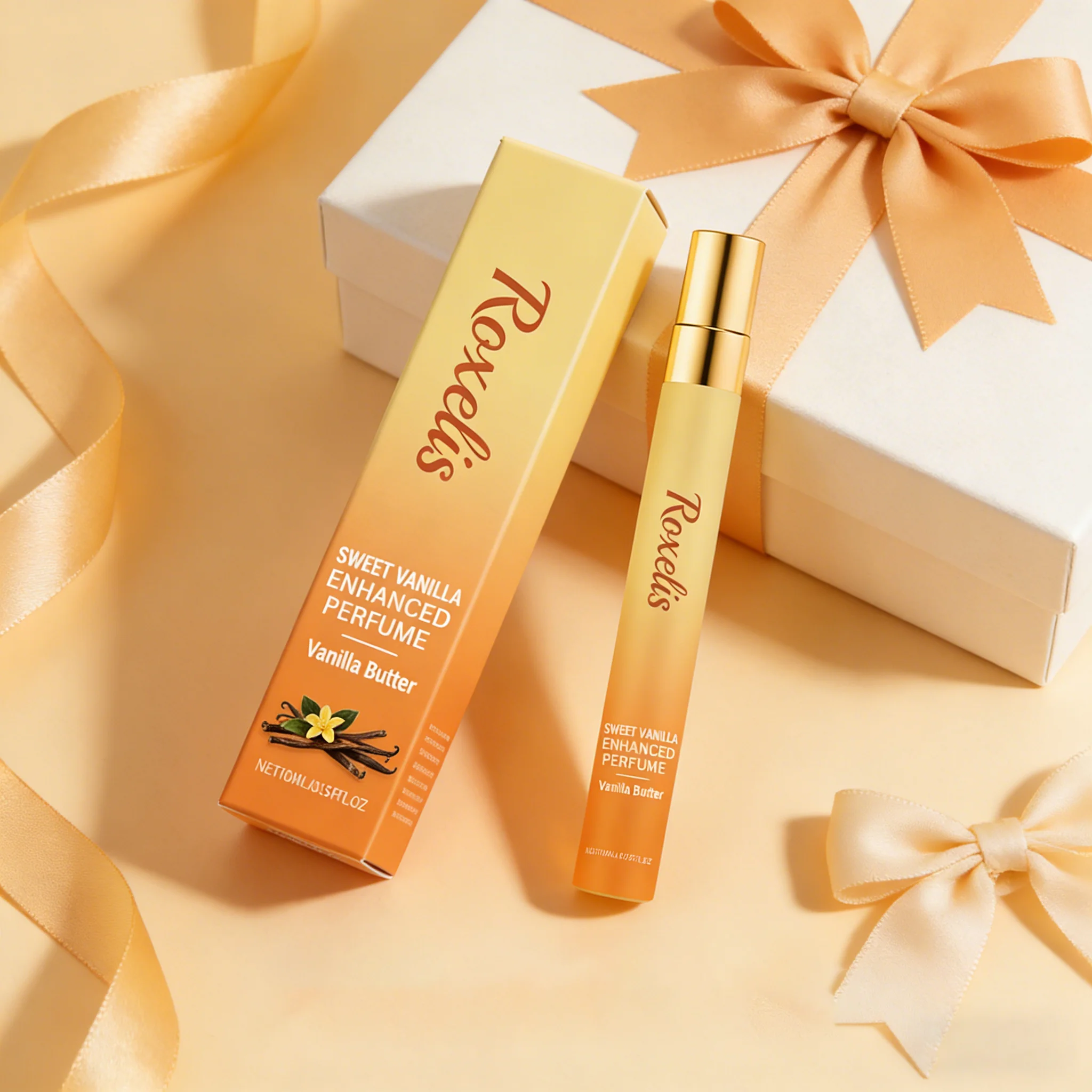 Roxelis 10ml Vanilla Cream Perfume for Women Fine Mist Fresh Light Fragrance Long Lasting Portable Daily Use