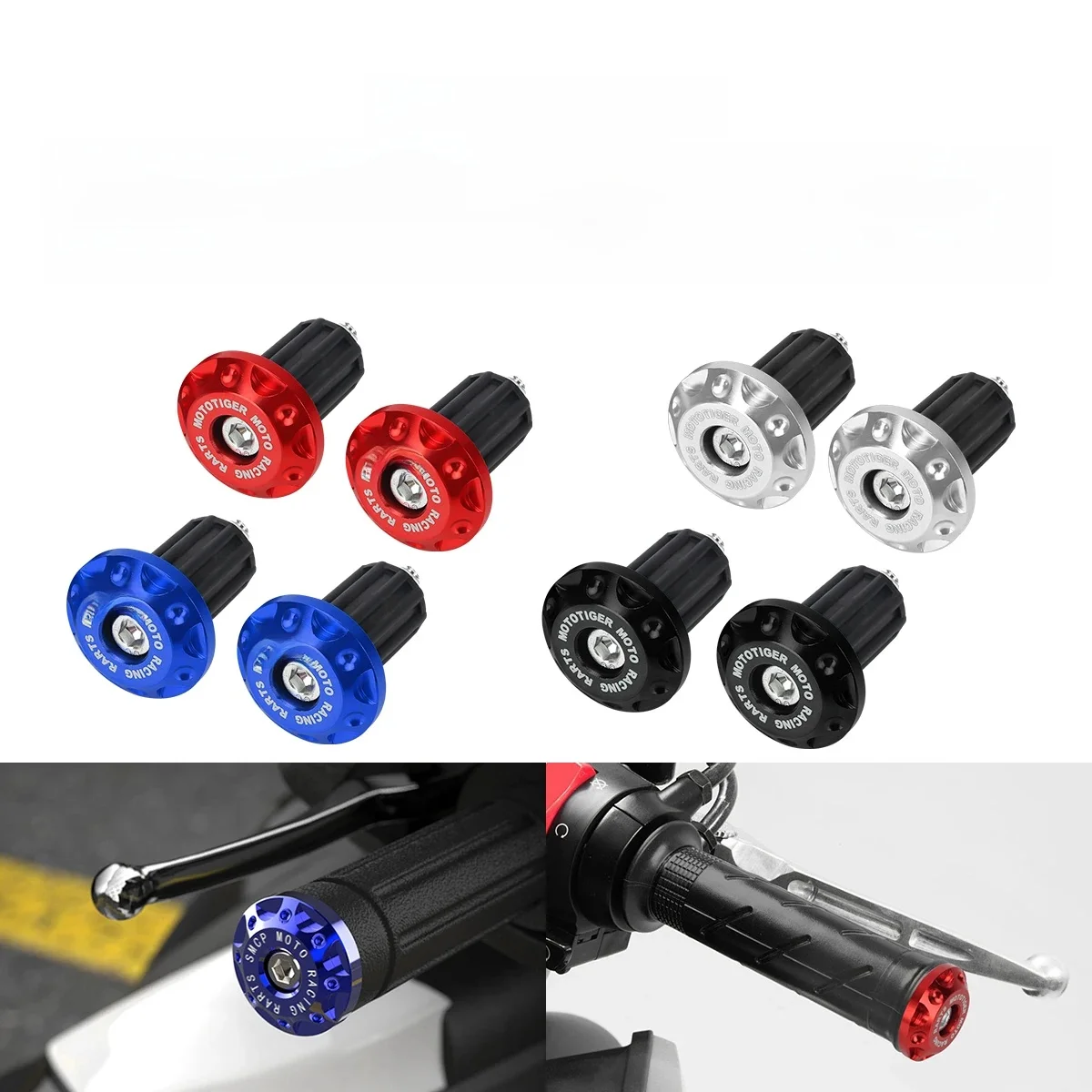 AliExpress Aluminum Motorcycle Handle Bar Ends Plug Grips Handlebar Plug Caps Slider Motor Bike for Honda Yamaha KTM Dirt Bike Accessories