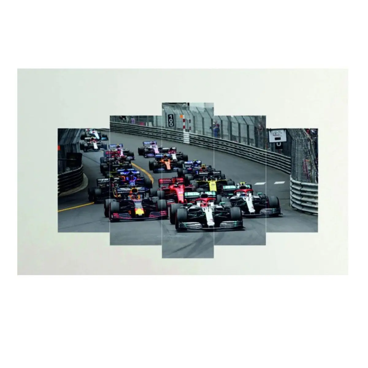 

Home Decoration Wall Stickers Monaco Gp Formula 1 5 Parts MDF Table Total Area 100 X60 Cm