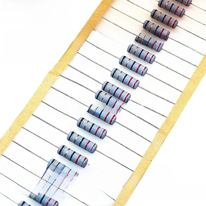 Résistance à fusible bobiné 1/4W, précision 5% 10 20 22 33 39 47 51 68 100 Ohm R 0.25W, résistance à fil enroulé 10R 20R 22R 33R