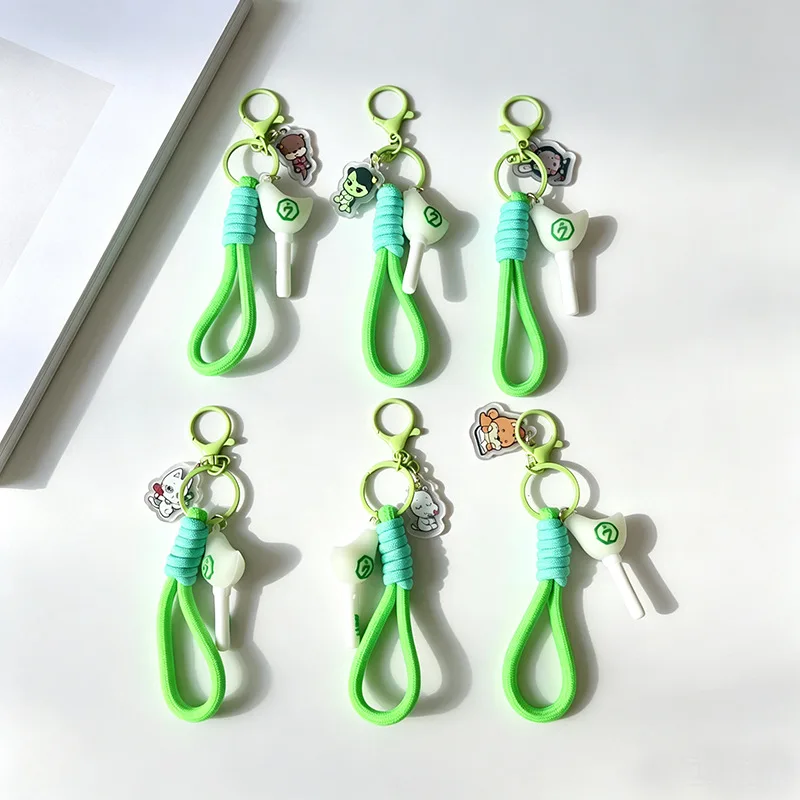 Idol Boy Group GOT7 Cartoon 2-piece Set Keychain Backpack Ornament JB JinYoung Mark Jackson YoungJae BamBam YuGyeom Fans Gifts