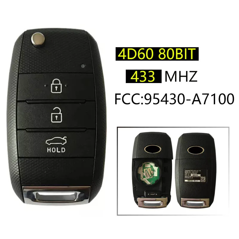 

CN051006 Original 433Mhz Flip Car key For 2013 - 2016 KIA K3 Forte Remote Control OKA-870T(YD) 4D70 Chip FCCID 95430-A7100