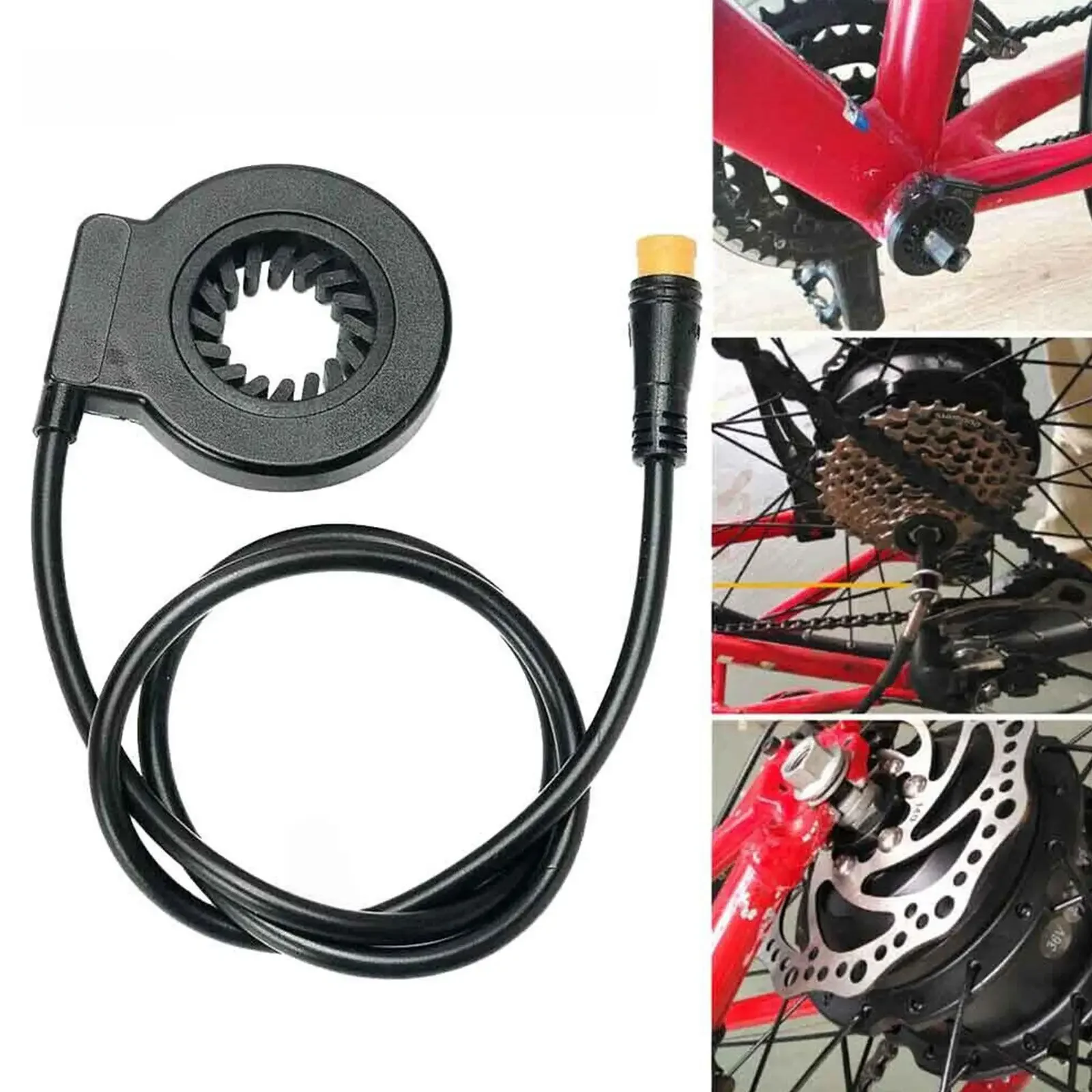 AliExpress UK Electric Bicycle Pedal Sensor KT-V12L Easy Fitting Hall Speed Cadence Pedal Black Dual PAS Sensor Parts Ebike Sensors
