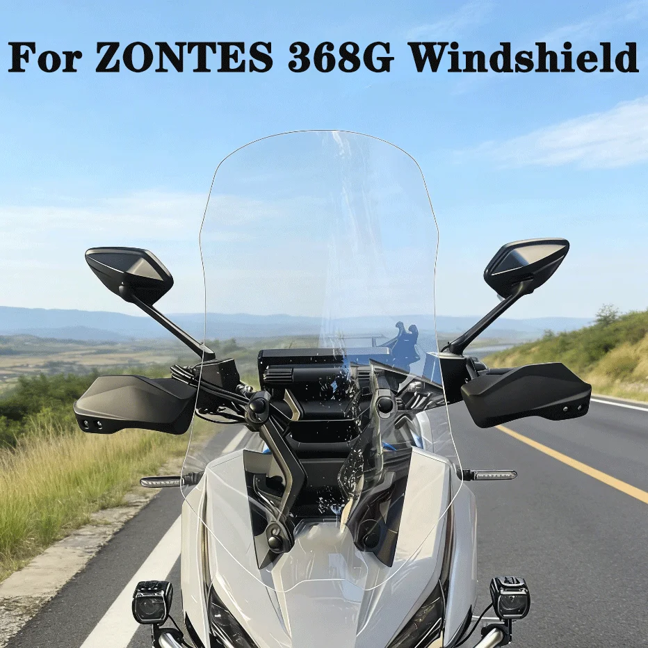 

For ZONTES 368G Motorcycle Windshield Modification Height Front Rain Shield Wind Deflector Non Destructive Installation