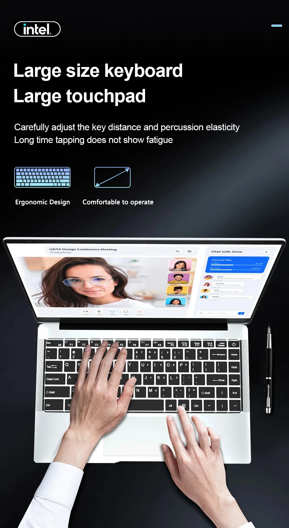 Xiaman 14.1'' Portable Windows 11 Pro Laptop Computer Intel Celeron 3855U/J3355 12GB DDR 256GB SSD Office Notebook Business Pc Laptops