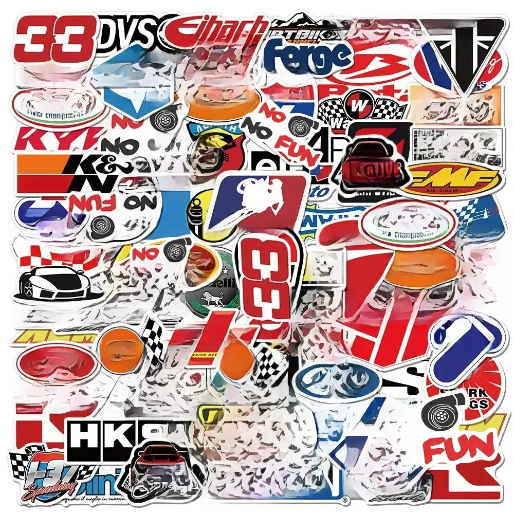 AliExpress Bandai 10/30/50/100Pcs Graffiti JDM Racing Car Modification Waterproof Stickers Motorcycle Bicycle Helmet Motor Laptop Sticker Kid Toys