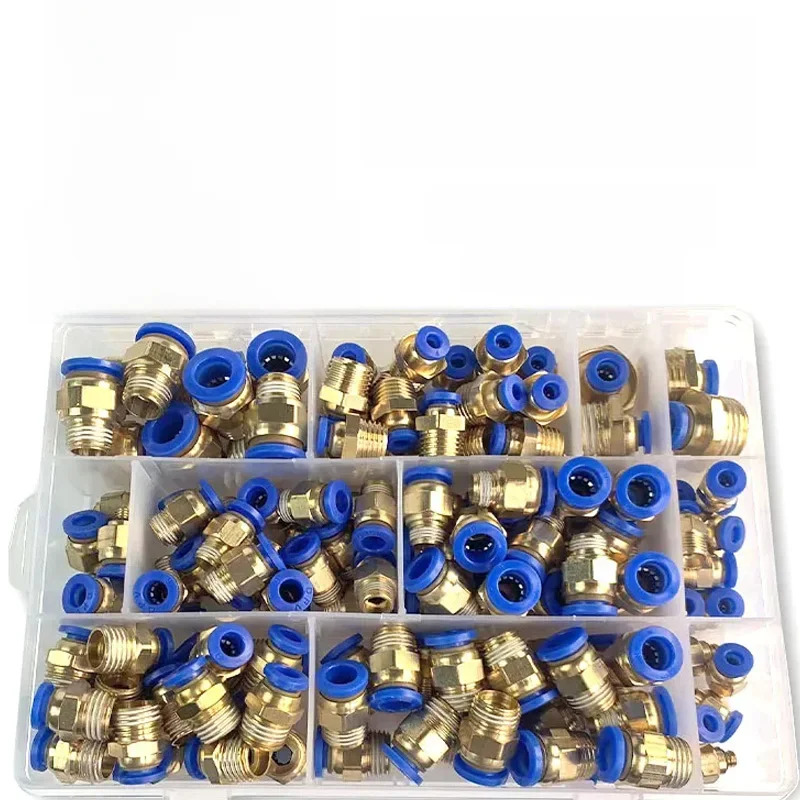 Boîte série PC 4mm 6mm 8mm 10mm 12mm, connecteurs de Joint d'air, Tube de tuyau enfichable, raccord pneumatique 1/4 1/8 1/2, raccords à dégagement rapide