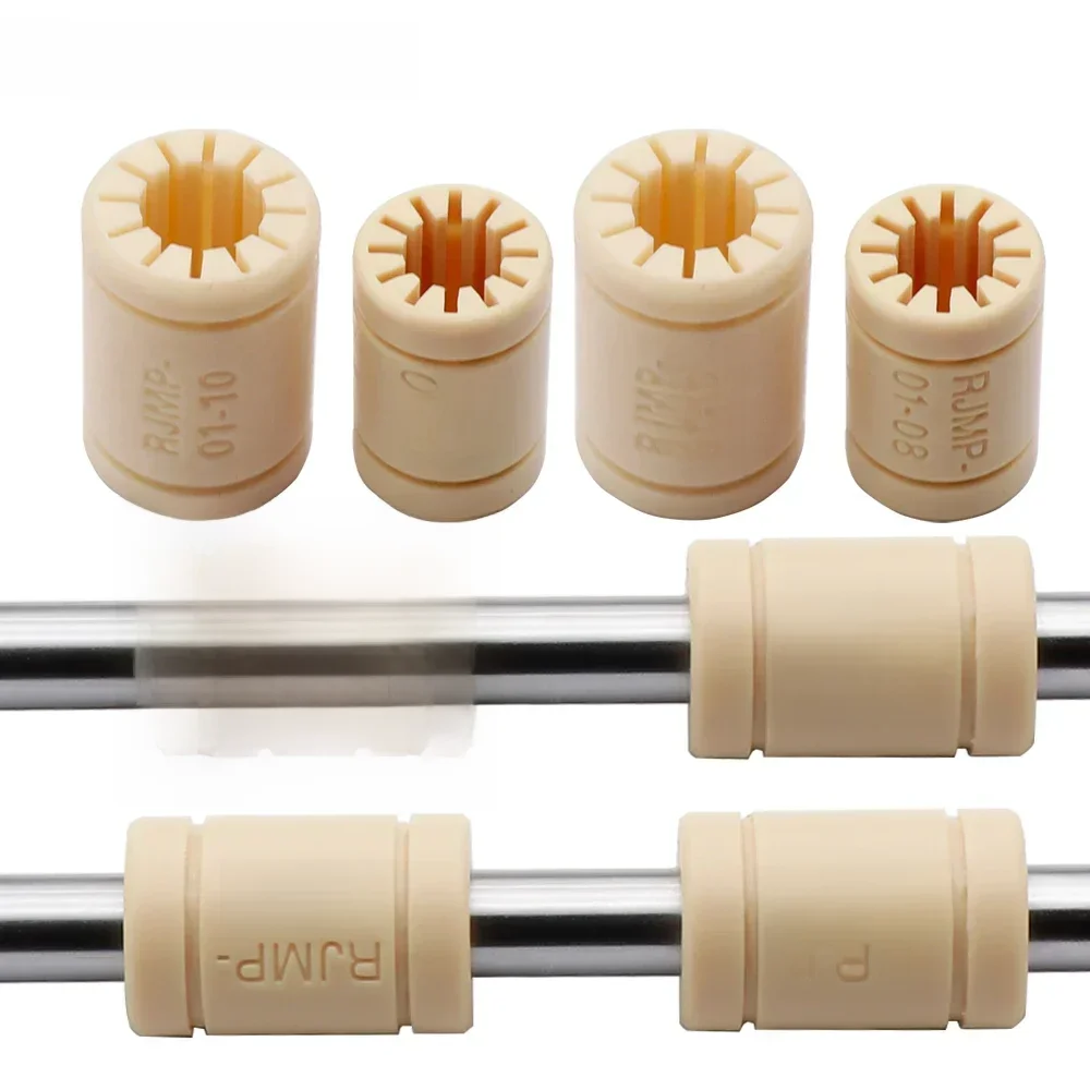 4 sztuk RJMP-01 RJ4JP plastikowe łożyska liniowe tuleja polimerowa wał łożyskowy dla Mendel części drukarki 3D CNC Prusa Mendel DIY — zdjęcie produktu 7