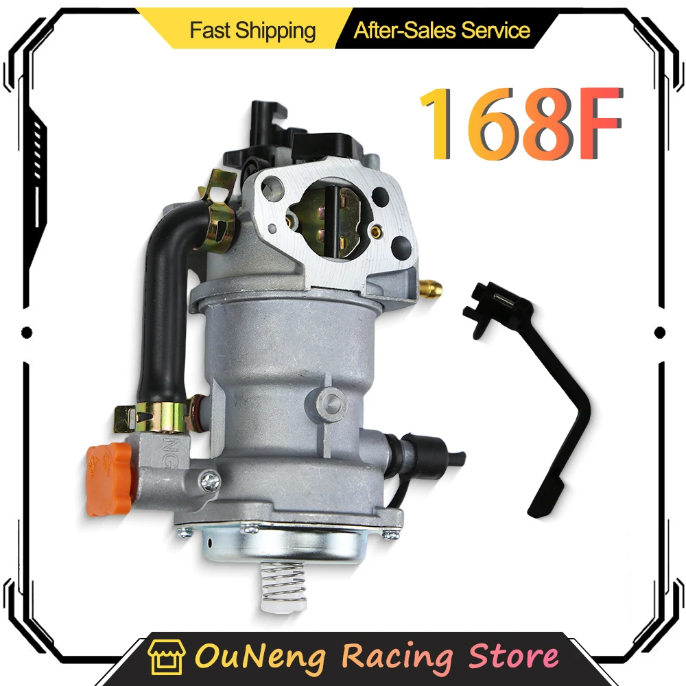 

Dual Fuel 168 Unit Manual Carburetor For LPG NG 2kw 3kw GX160 168F 170F Mowing Gardening Power Generation Carb