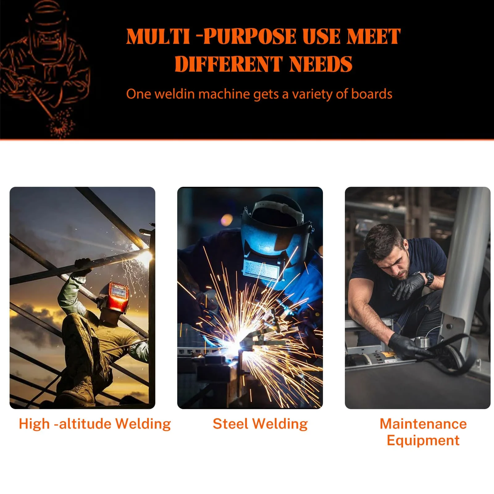 ماكينة لحام محمولة MMA 300 220 فولت تيار قابل للتعديل معدات لحام كهربائي مدمجة دليل لحام قوس معدني #3