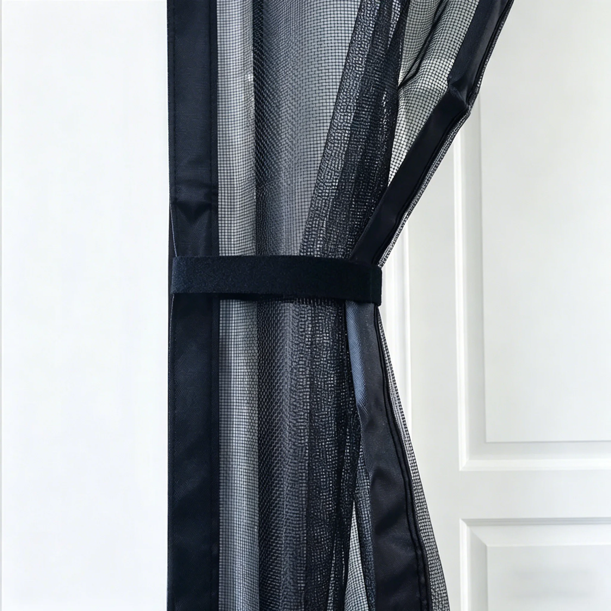 Custom Magnetic Screen Door Hands‑Free Self‑Closing Anti‑Insect Mesh Curtain Custom Size&Color For French Double Door Patio Door