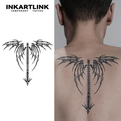 Ink wing temporary tattoo sticker, waterproof magic tattoo, lasts to 15 days fake tattoo, semi permanent tattoo