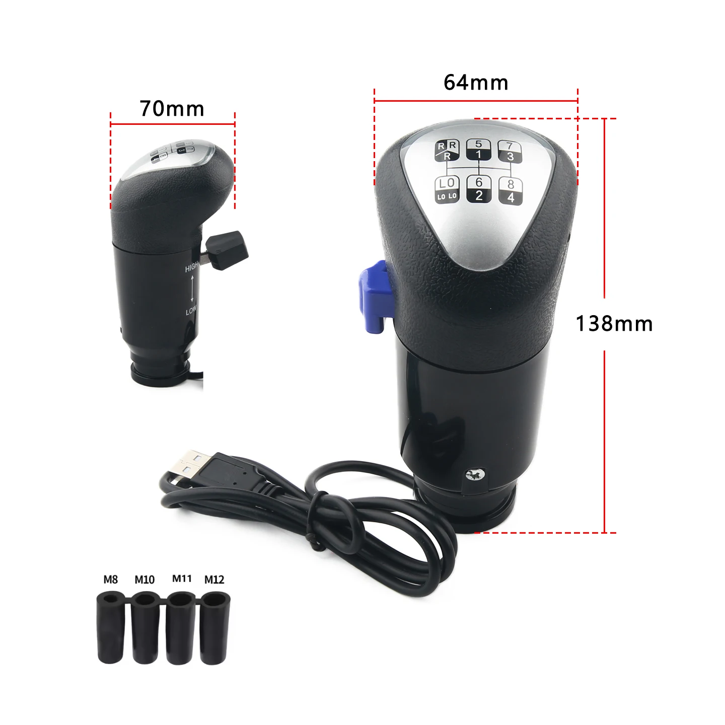 مقبض ناقل الحركة USB Euro Truck Simulator PC لألعاب ATS & ETS2 المتوافقة مع Logitech G29 G27 G25 G920 #2