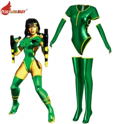 CostumeBuy Killer Instinct Game Black Orchid Cosplay Costume Sexy Adult Tank Jumpsuit Green Fighters Women's Bodysuit Outfits