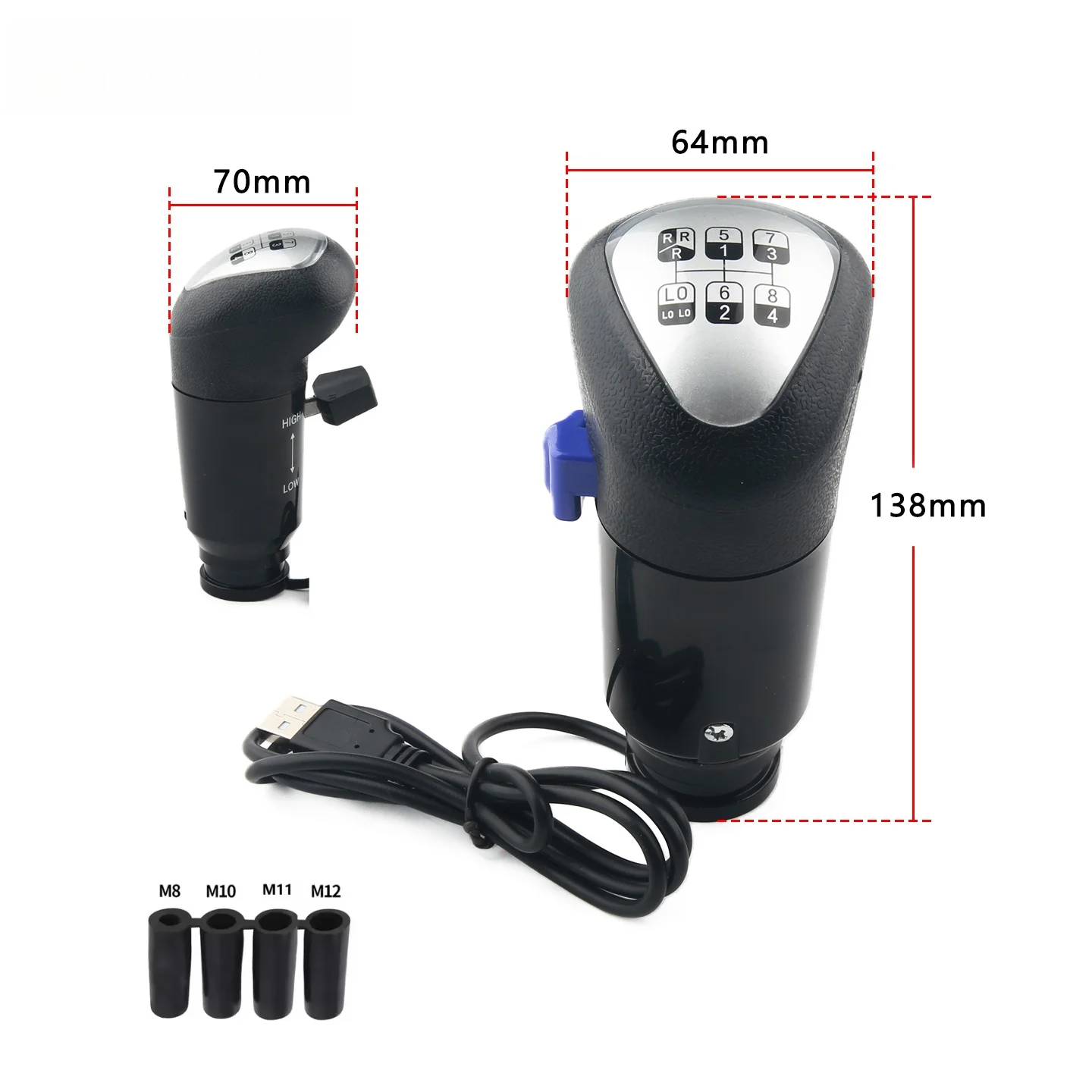 PC USB Truck Simulator Shifter Gearshift Knob For ATS&ETS2 Games Compatible With Logitech G29 G27 G25 G920Euro Truck Simulator - view 3