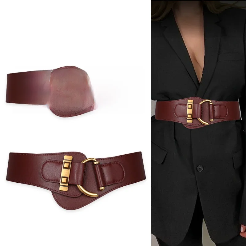 Ceinture Corset artificiel astique Noire pour Femme, Cummerbunds Commandés, Grande Robe, Haute Qualité, Luxe, Environnement, Designer