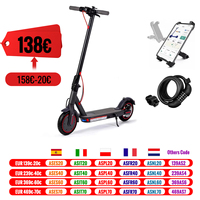 8.5 Inch Electric Scooter with App Function, with Mobile Phone Holder and Anti-Theft Protection, Foldable E Scooter, 25-30 km