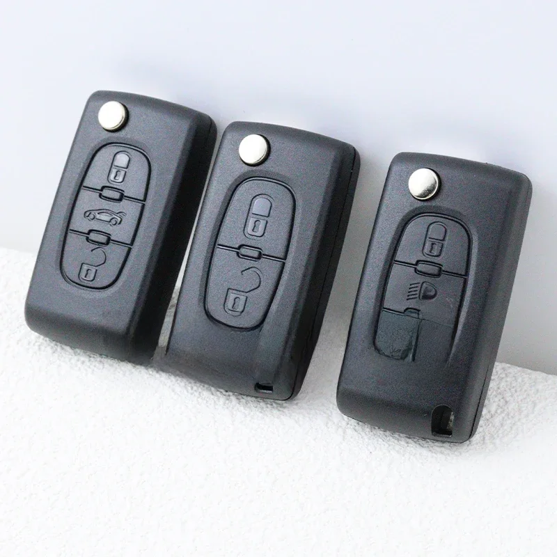 Remplacer le boîtier de clé de voiture, coque de télécommande pour Peugeot 206 408 306 407 807 pour citroën C2 C4 C5 C6 C8 Berlingo Xsara Picasso